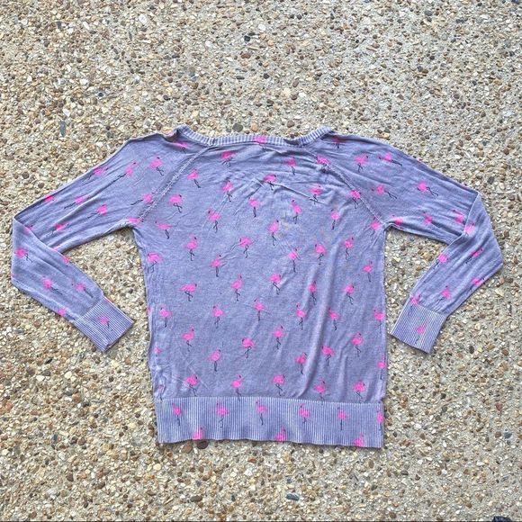 Torrid Flamingo Novelty Light Knit Sweater Size 1X 1 - Picture 9 of 11